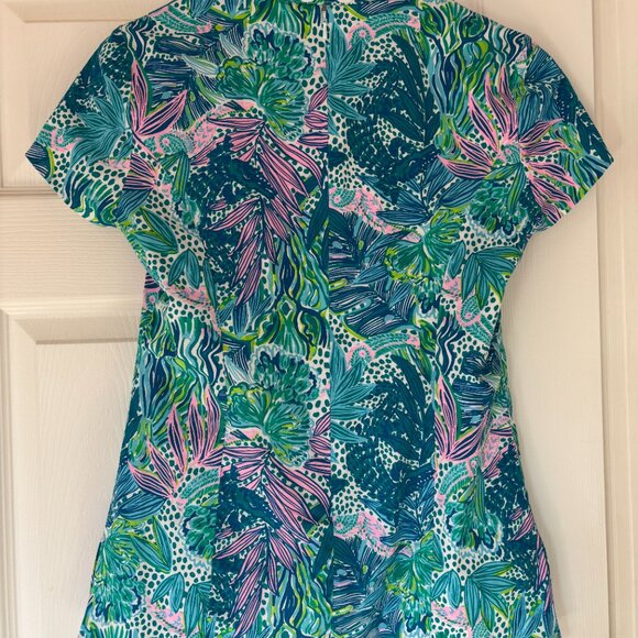 Lilly Pulitzer Kerry Top in Size 2 in Botanical green holiday in the sun - Picture 4 of 5